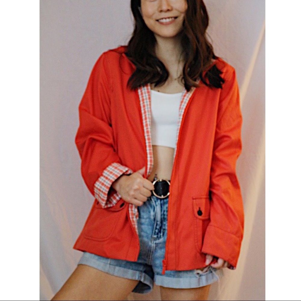 Alfred Dunner | Orange Gingham Jacket | Size 14